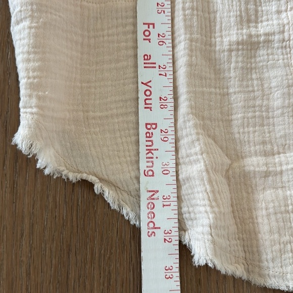 NWT Paintcolors Cotton Gauze Button Down Tunic blouse Shirt Womens M longline - Picture 9 of 10